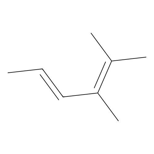 (E)-2,4-Hexadiene, 2,3-dimethyl- structure