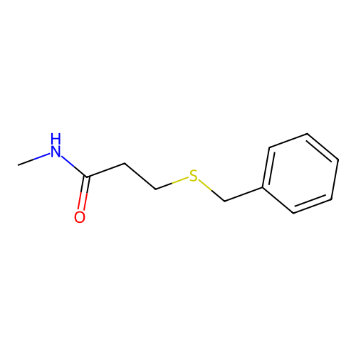 3-(Benzylsulfanyl)-N-methylpropanamide structure