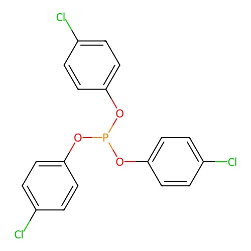 Phosphorous acid, tris(4-chlorophenyl) ester structure