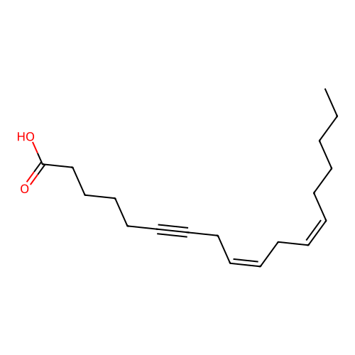 9Z,12Z-Octadecadien-6-ynoic acid structure
