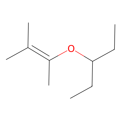 Pentane, 3-[(1,2-dimethyl-1-propenyl)oxy]- structure