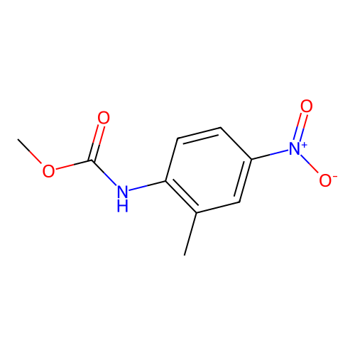Methyl 2-methyl-4-nitrophenylcarbamate structure