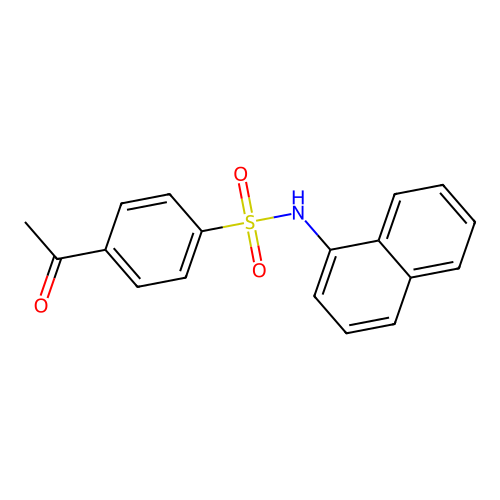 4-Acetyl-N-1-naphthalenylbenzenesulfonamide structure
