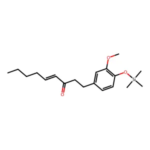 1-[3-Methoxy-4-[(trimethylsilyl)oxy]phenyl]-4-nonen-3-one structure