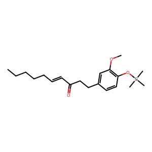 1-[3-Methoxy-4-[(trimethylsilyl)oxy]phenyl]-4-decen-3-one structure