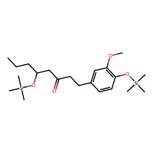 3-Octanone, 1-[3-methoxy-4-[(trimethylsilyl)oxy]phenyl]-5-[(trimethylsilyl)oxy]- structure