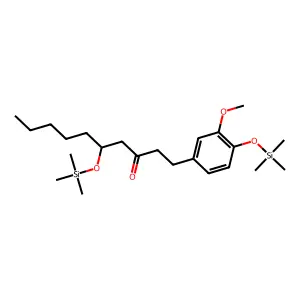 3-Decanone, 1-[3-methoxy-4-[(trimethylsilyl)oxy]phenyl]-5-[(trimethylsilyl)oxy]- structure