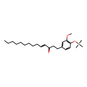 1-[3-Methoxy-4-[(trimethylsilyl)oxy]phenyl]-4-tetradecen-3-one structure