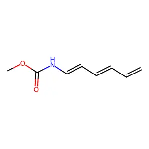 1,3,5-Hexatrienylcarbamic acid methyl ester structure