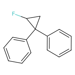 1,1'-(2-Fluorocyclopropylidene)bisbenzene structure