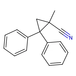 Cyclopropanecarbonitrile, 1-methyl-2,2-diphenyl- structure
