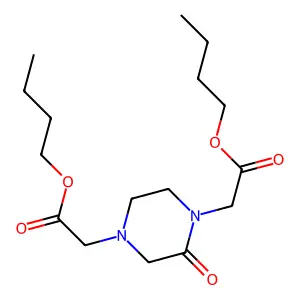1,4-Piperazinediacetic acid, 2-oxo-, dibutyl ester structure