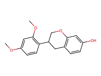 3-(2,4-Dimethoxyphenyl)-3,4-dihydro-2H-1-benzopyran-7-ol structure