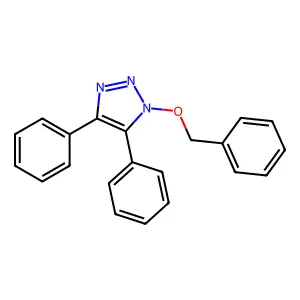4,5-Diphenyl-1-(phenylmethoxy)-1H-1,2,3-triazole structure