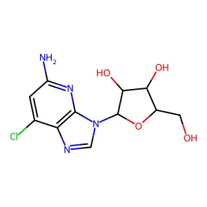2-(5-Amino-7-chloroimidazo[4,5-b]pyridin-3-yl)-5-(hydroxymethyl)oxolane-3,4-diol structure