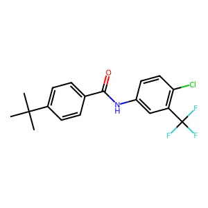 4-tert-butyl-N-[4-chloro-3-(trifluoromethyl)phenyl]benzamide structure