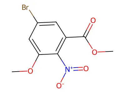 Methyl 5-bromo-3-methoxy-2-nitrobenzoate structure
