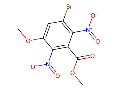 Methyl 3-bromo-5-methoxy-2,6-dinitrobenzoate structure