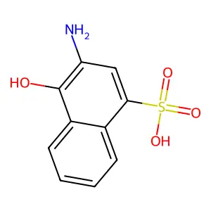 2-Amino-1-naphthol-4-sulfonic acid structure