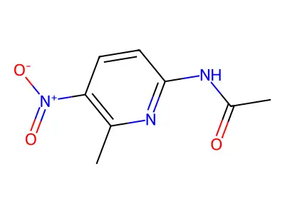 N-(6-methyl-5-nitropyridin-2-yl)acetamide structure