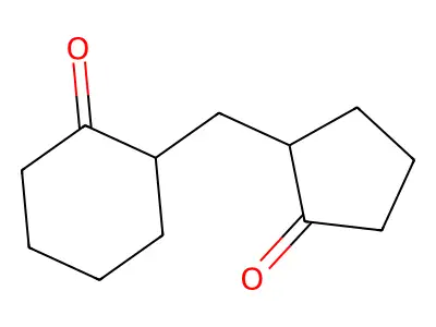 Cyclohexanone, 2-[(2-oxocyclopentyl)methyl]- structure