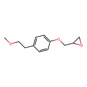 ((p-(2-Methoxyethyl)phenoxy)methyl)oxirane structure
