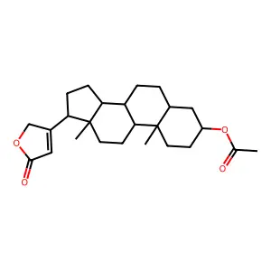 3-(Acetyloxy)card-20(22)-enolide structure
