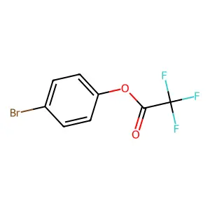 Acetic acid, trifluoro-, 4-bromophenyl ester structure