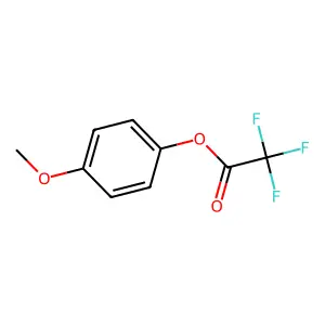 Acetic acid, trifluoro-, p-methoxyphenyl ester structure