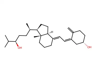 (24R)-24-hydroxyvitamin D3/(24R)-24-hydroxycholecalciferol structure