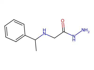 (2-hydrazinyl-2-oxoethyl)-[(1R)-1-phenylethyl]azanium structure