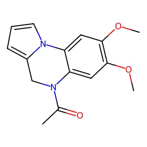 1-(7,8-dimethoxy-4H-pyrrolo[1,2-a]quinoxalin-5-yl)ethanone structure