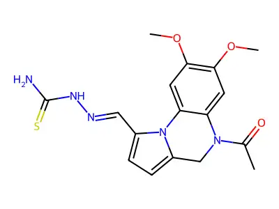 [(E)-(5-acetyl-7,8-dimethoxy-4H-pyrrolo[1,2-a]quinoxalin-1-y structure