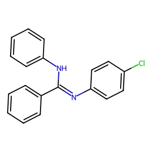 Benzenecarboximidamide, N-(4-chlorophenyl)-N'-phenyl- structure