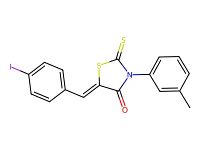5-(4-Iodobenzylidene)-3-(3-methylphenyl)-2-thioxo-1,3-thiazolidin-4-one structure