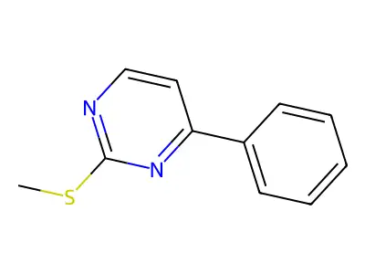 2-(Methylthio)-4-phenylpyrimidine structure