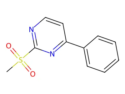 2-(Methylsulfonyl)-4-phenylpyrimidine structure