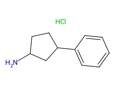 3-Phenylcyclopentan-1-amine hydrochloride structure