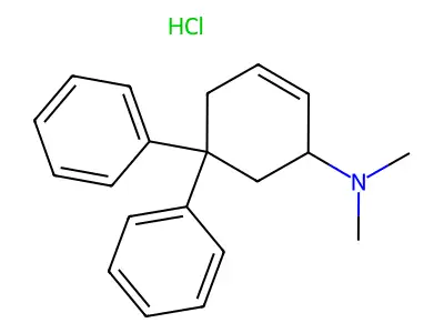 2-Cyclohexen-1-amine, N,N-dimethyl-5,5-diphenyl-, hydrochloride structure