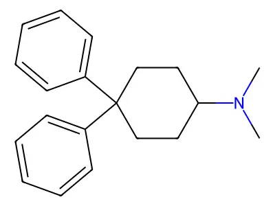 Cyclohexanamine, N,N-dimethyl-4,4-diphenyl- structure