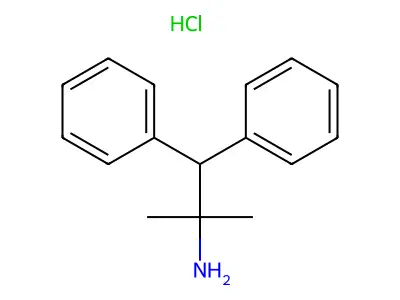 Phenethylamine, alpha,alpha-dimethyl-beta-phenyl-, hydrochloride structure