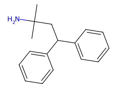2-Methyl-4,4-diphenylbutan-2-amine structure