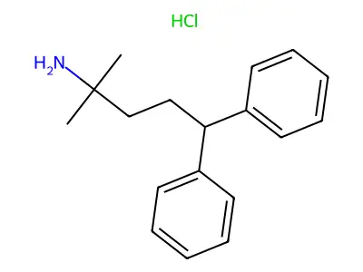 Benzenebutanamine, alpha,alpha-dimethyl-delta-phenyl-, hydrochloride structure