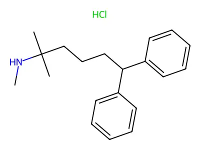 Benzenepentanamine, epsilon-phenyl-N,alpha,alpha-trimethyl-, hydrochloride structure