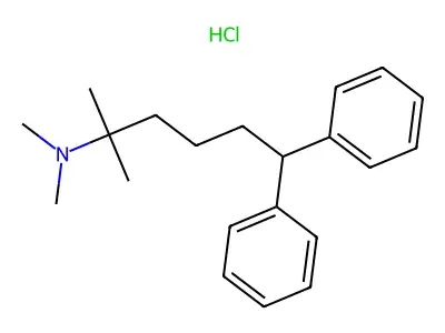 Benzenepentanamine, epsilon-phenyl-N,N,alpha,alpha-tetramethyl-, hydrochloride structure