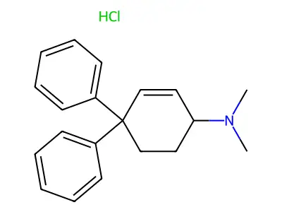 2-Cyclohexen-1-amine, N,N-dimethyl-4,4-diphenyl-, hydrochloride structure