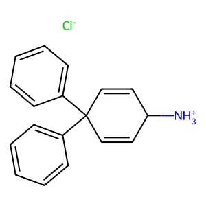 2,5-Cyclohexadien-1-amine, 4,4-diphenyl-, hydrochloride structure