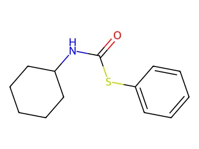 S-phenyl cyclohexylcarbamothioate structure