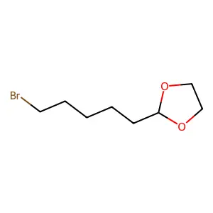 2-(5-Bromopentyl)-1,3-dioxolane structure