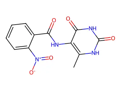 N-(6-methyl-2,4-dioxo-1H-pyrimidin-5-yl)-2-nitrobenzamide structure